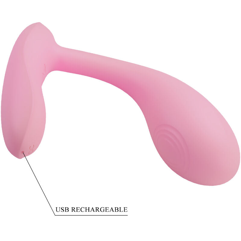 Plug Pretty Love Baird G-Spot 12 Vibraciones Recargable Rosa App