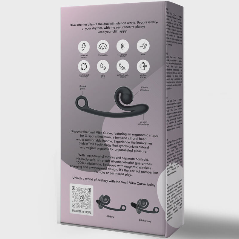 Snail Vibe - Curve Vibrador Negro
