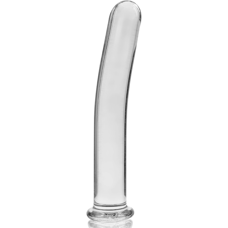 Dildo Cristal Nebula Series By Ibiza - Modelo 9 Borosilicato 15.5 X 2.5 Cm Transparente