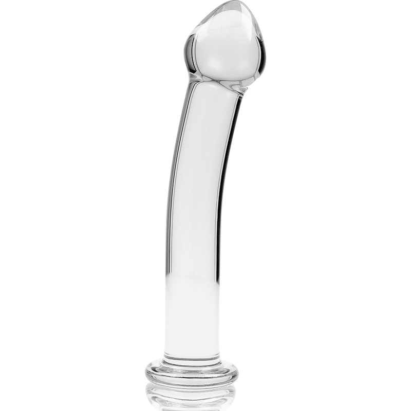Dildo Cristal Nebula Series By Ibiza - Modelo 11 Borosilicato 16 X 3 Cm Transparente