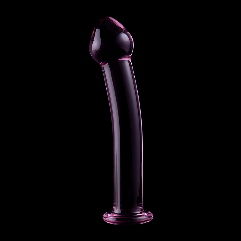 Dildo Cristal Nebula Series By Ibiza - Modelo 11 Borosilicato 16 X 3 Cm Rosa