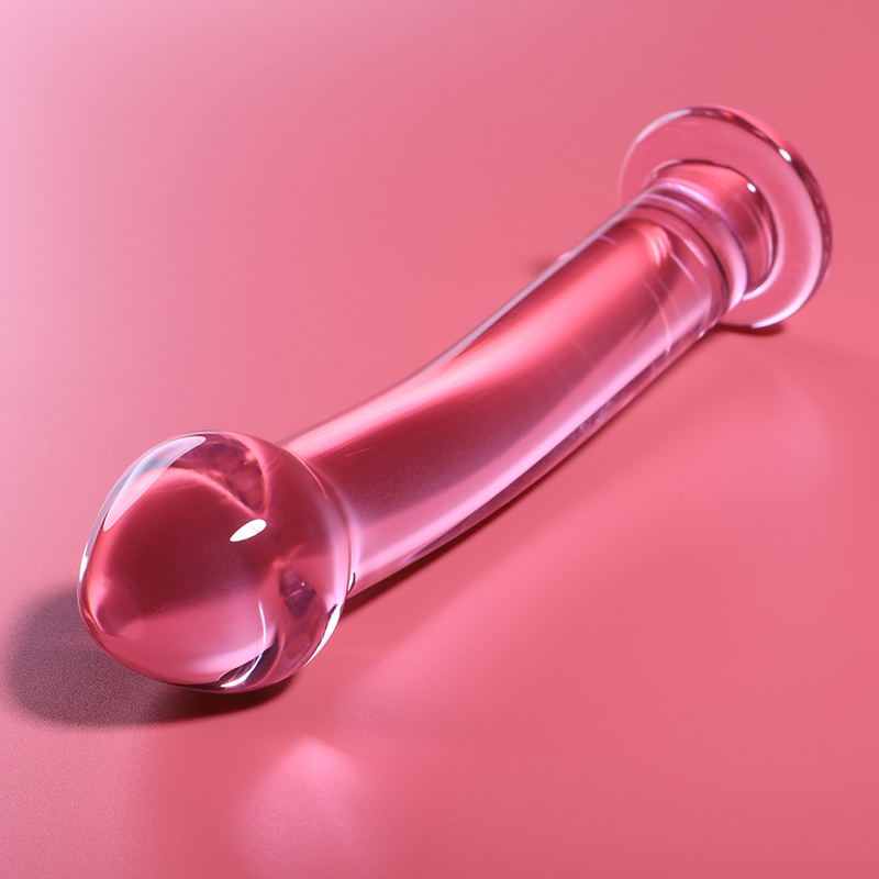 Dildo Cristal Nebula Series By Ibiza - Modelo 11 Borosilicato 16 X 3 Cm Rosa