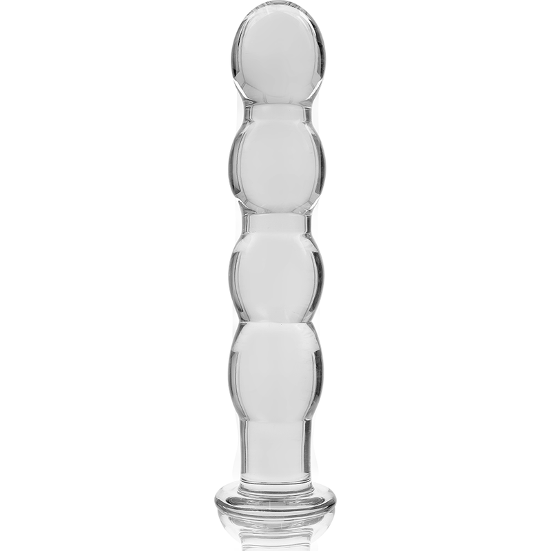 Dildo Cristal Nebula Series By Ibiza - Modelo 10 Borosilicato 16.5 X 3.5 Cm Transparente
