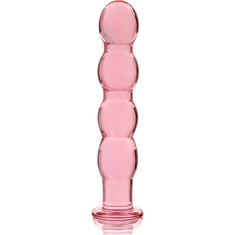 Dildo Cristal Nebula Series By Ibiza - Modelo 10 Borosilicato 16.5 X 3.5 Cm Rosa