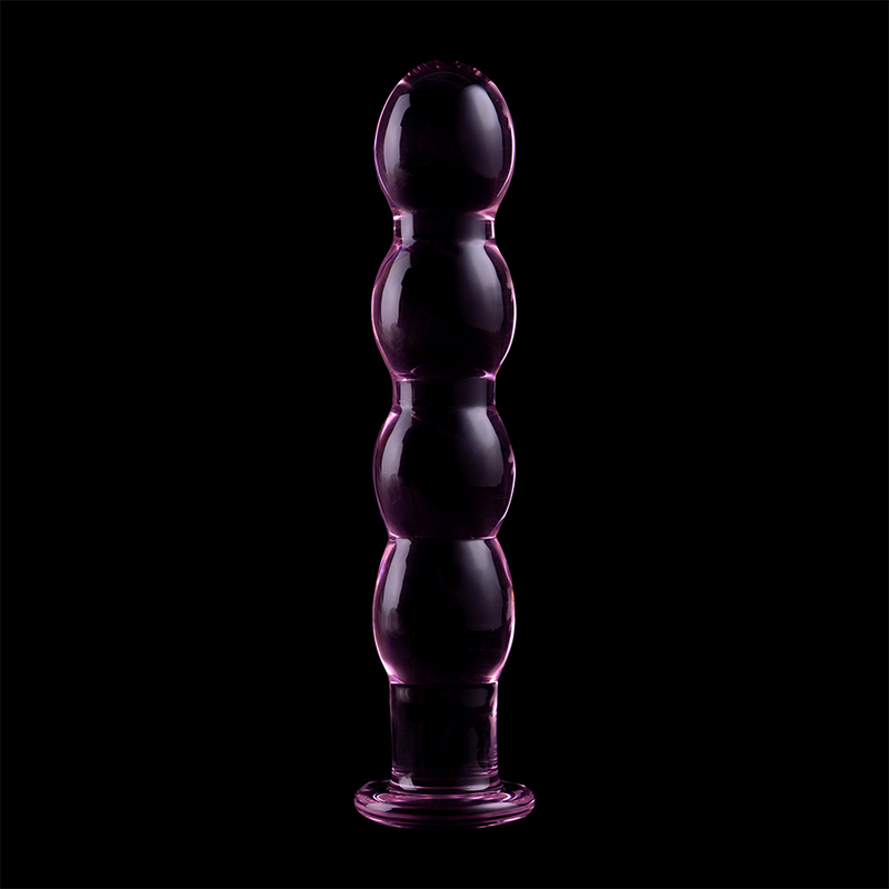 Dildo Cristal Nebula Series By Ibiza - Modelo 10 Borosilicato 16.5 X 3.5 Cm Rosa