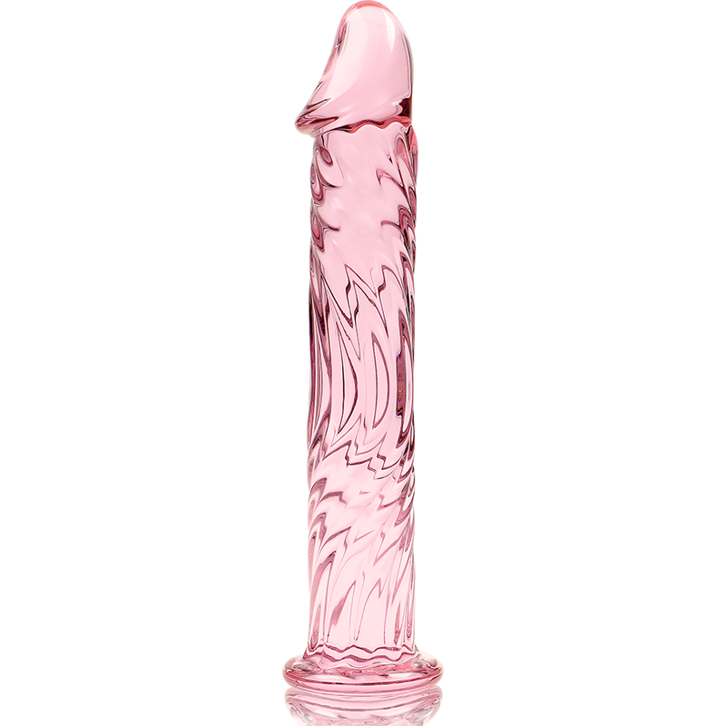 Dildo Cristal Nebula Series By Ibiza - Modelo 12 Borosilicato 17 X 3.5 Cm Rosa