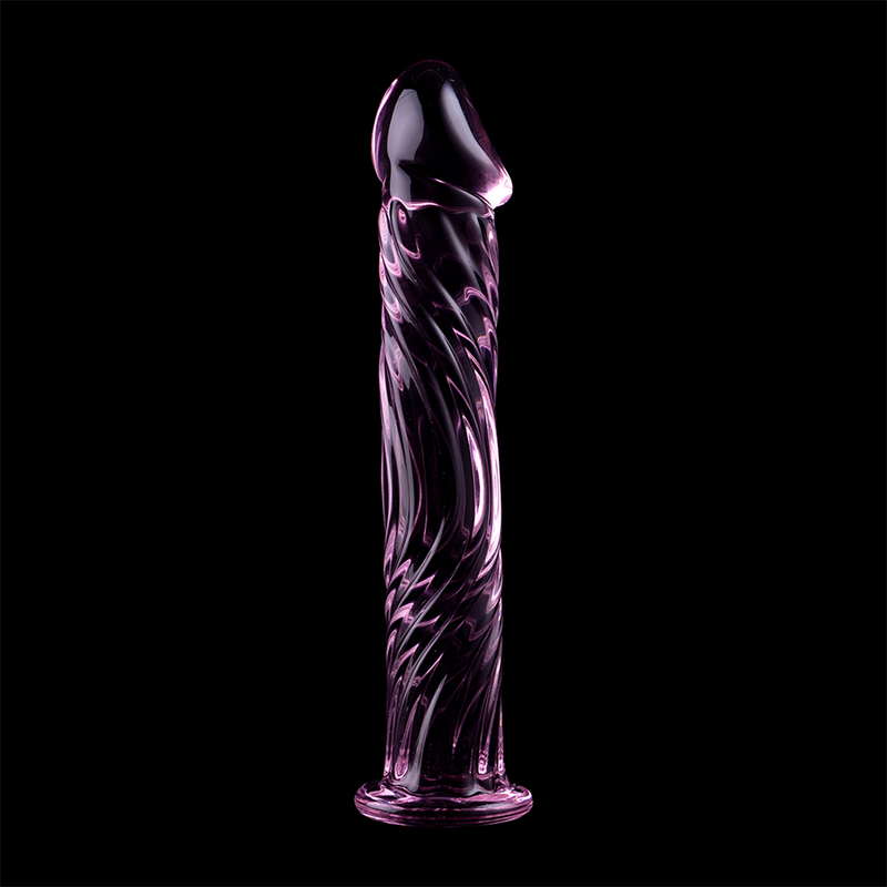 Dildo Cristal Nebula Series By Ibiza - Modelo 12 Borosilicato 17 X 3.5 Cm Rosa