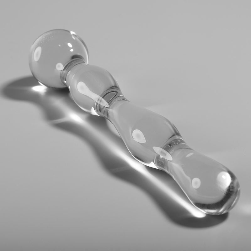 Dildo Cristal Nebula Series By Ibiza - Modelo 13 Borosilicato 18 X 3.5 Cm Transparente