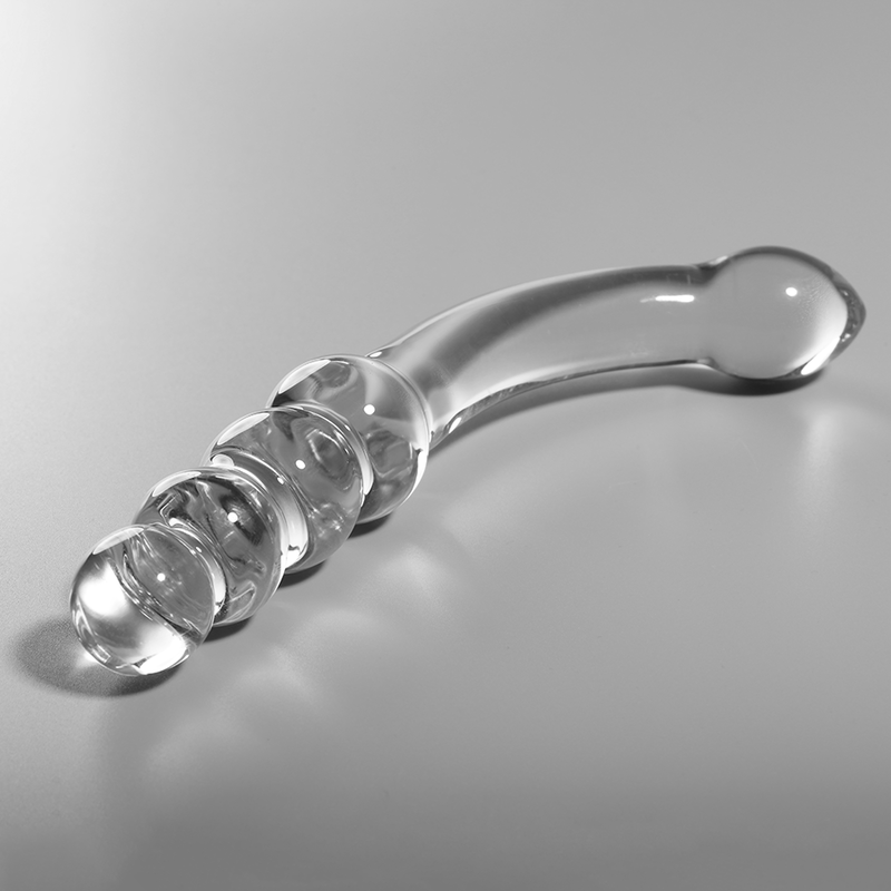 Dildo Cristal Nebula Series By Ibiza - Modelo 14 Borosilicato 18.5 X 3 Cm Transparente