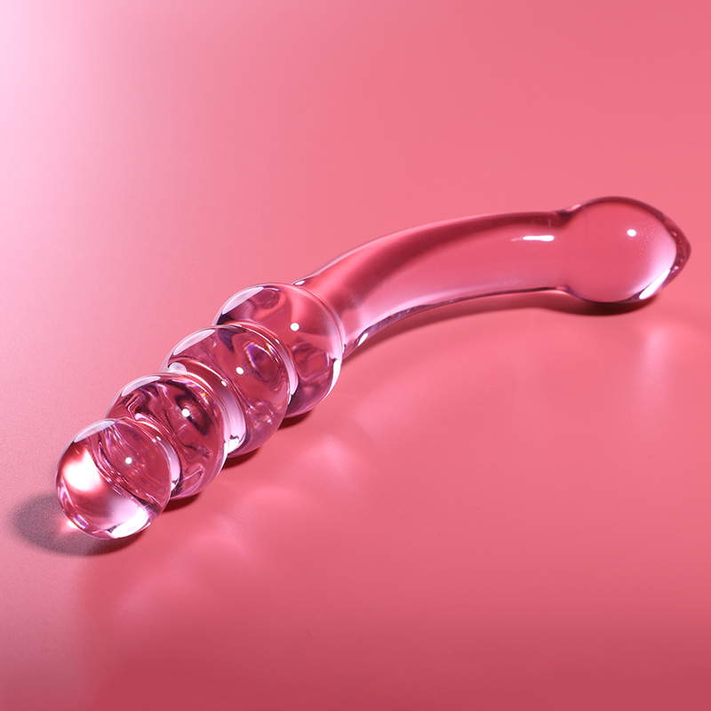 Dildo Cristal Nebula Series By Ibiza - Modelo 14 Borosilicato 18.5 X 3 Cm Rosa