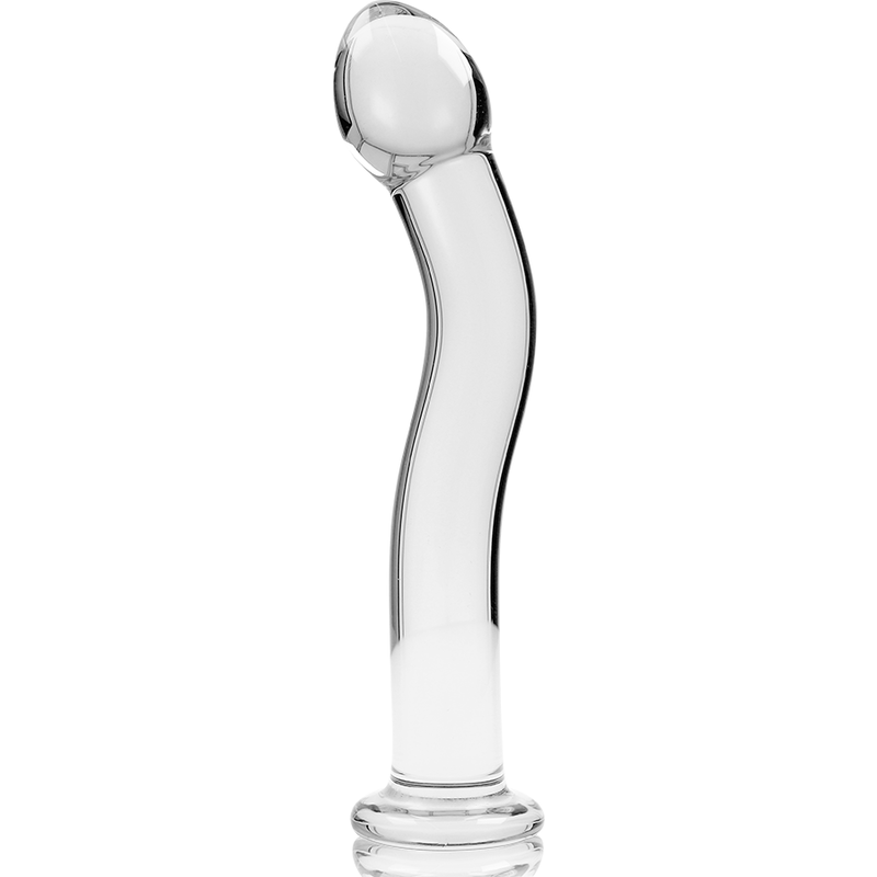 Dildo Cristal Nebula Series By Ibiza - Modelo 18 Borosilicato 18.5 X 3.5 Cm Transparente