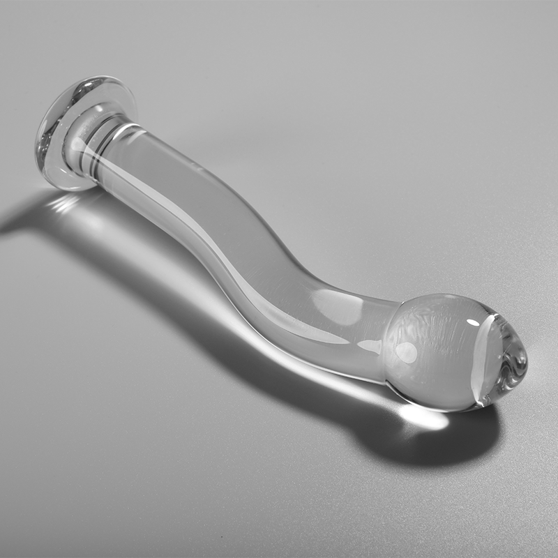 Dildo Cristal Nebula Series By Ibiza - Modelo 18 Borosilicato 18.5 X 3.5 Cm Transparente