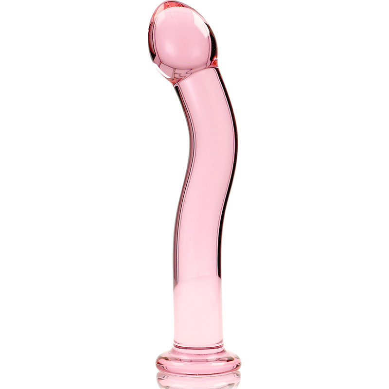 Dildo Cristal Nebula Series By Ibiza - Modelo 18 Borosilicato 18.5 X 3.5 Cm Rosa