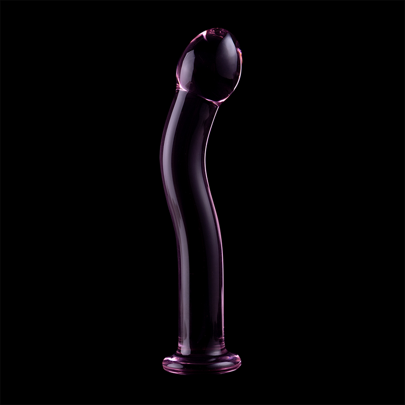 Dildo Cristal Nebula Series By Ibiza - Modelo 18 Borosilicato 18.5 X 3.5 Cm Rosa