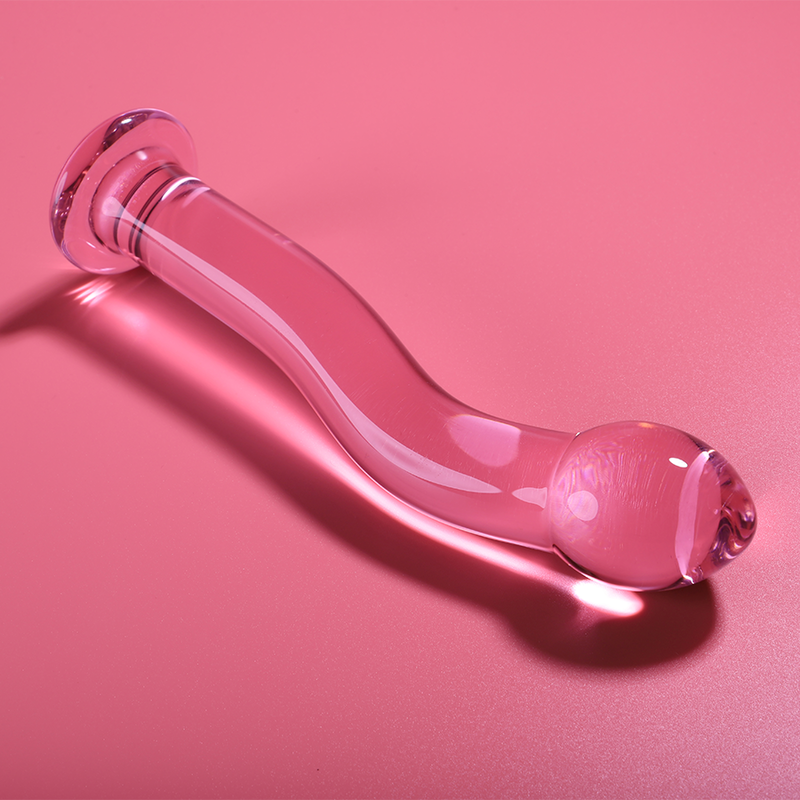 Dildo Cristal Nebula Series By Ibiza - Modelo 18 Borosilicato 18.5 X 3.5 Cm Rosa