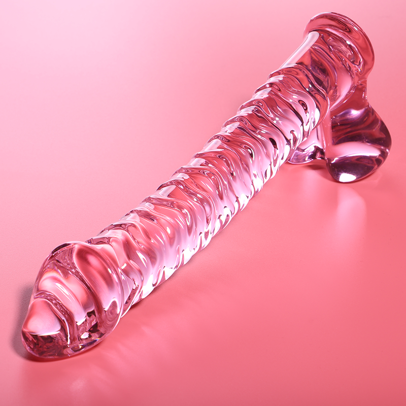 Dildo Nebula Series By Ibiz Modelo 23 Cristal Borosilicato 21.5 X 4 Cm Rosa
