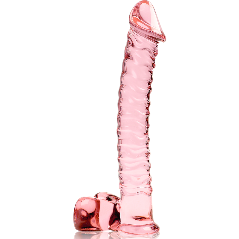 Dildo Nebula Series By Ibiz Modelo 23 Cristal Borosilicato 21.5 X 4 Cm Rosa