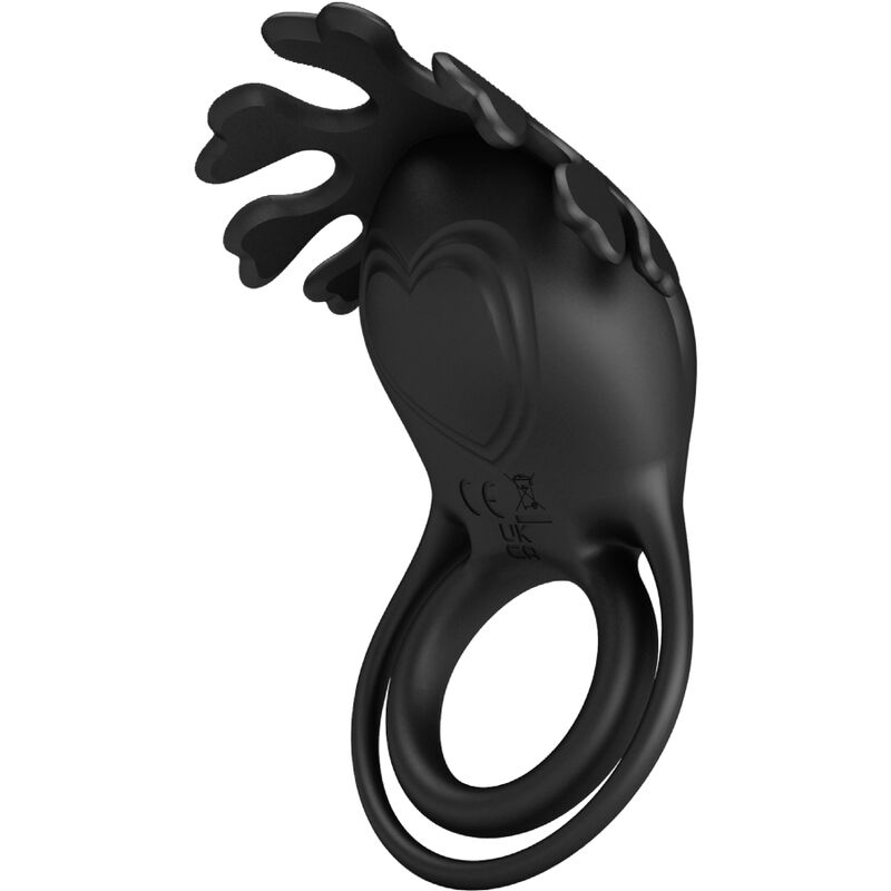 Pretty Love - Ruben Anillo Vibrador 7 Vibraciones Silicona Negro