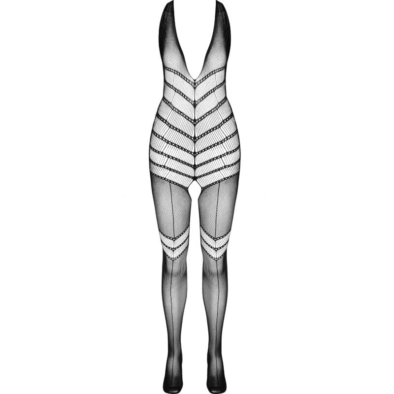 Passion - Bs100 Bodystocking Negro Talla Única