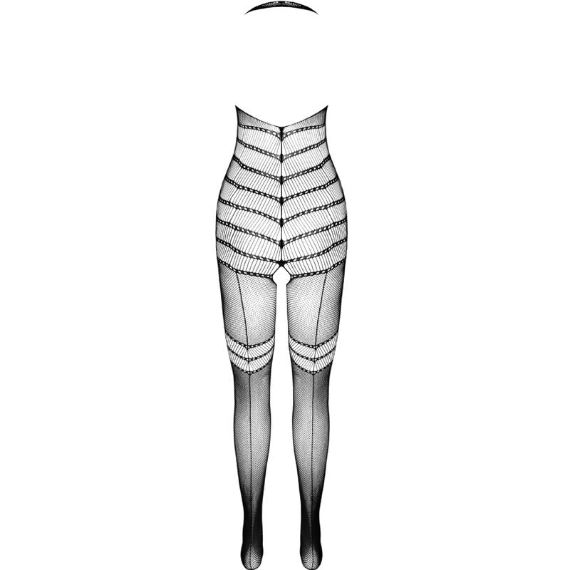 Passion - Bs100 Bodystocking Negro Talla Unica
