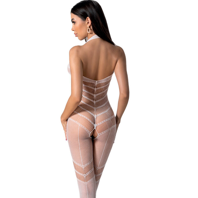 Bodystocking Passion Bs100 Blanco Talla Unica