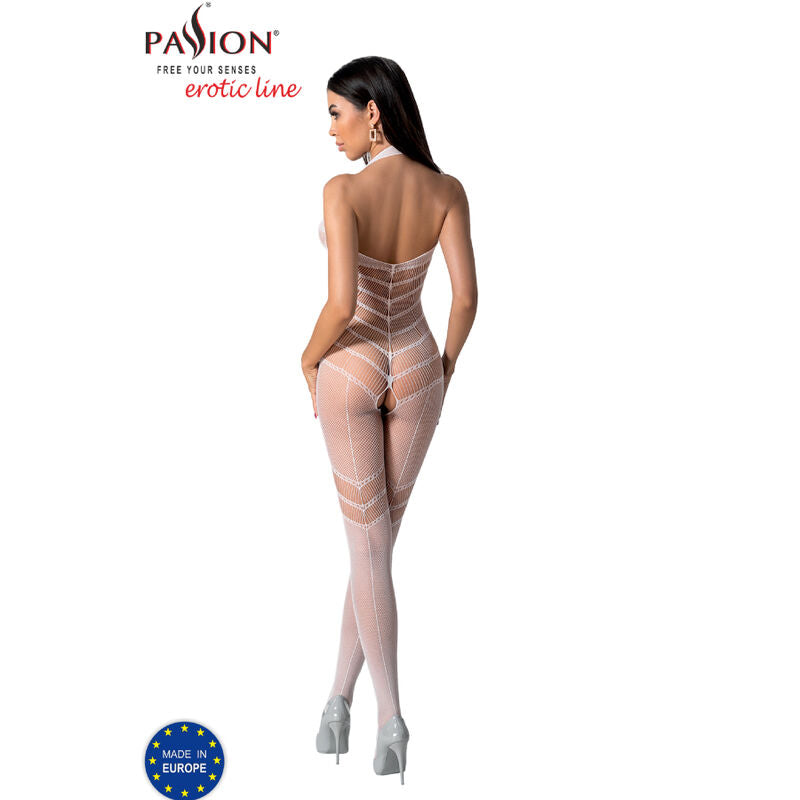 Bodystocking Passion Bs100 Blanco Talla Unica