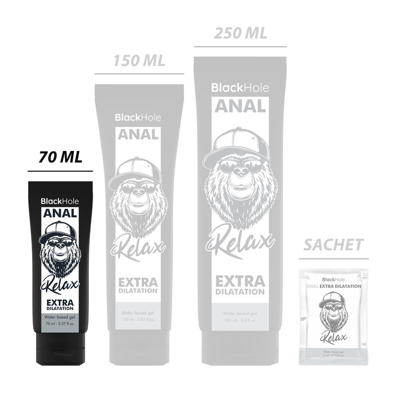 Black Hole - Gel Base Agua Dilatacion Anal 70 Ml