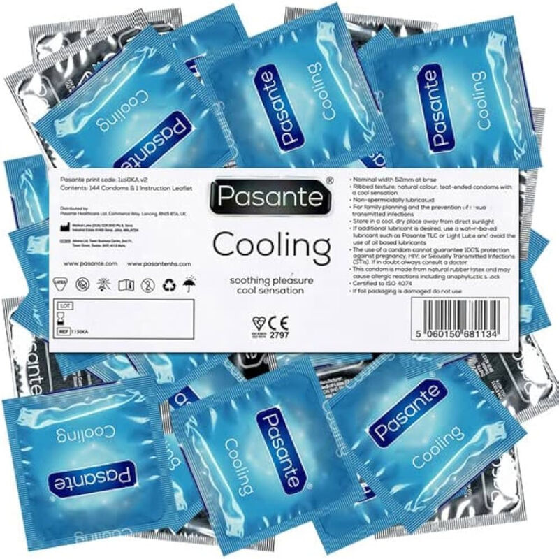Preservativos Pasante Cooling Bulk Pack 144 Uds