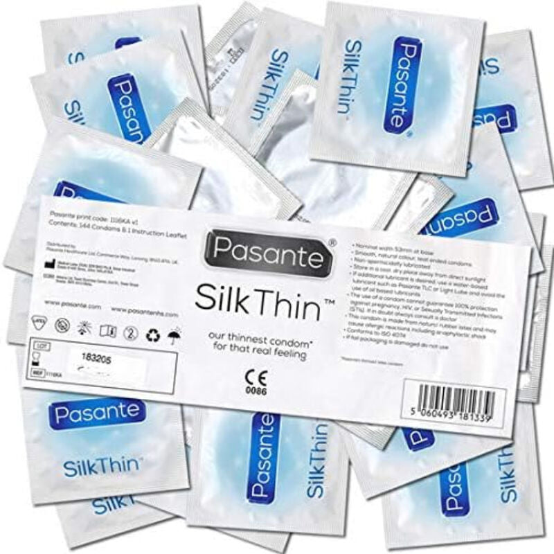 Pasante - Preservativo Silk Thin Ms Fino 144 Unidades
