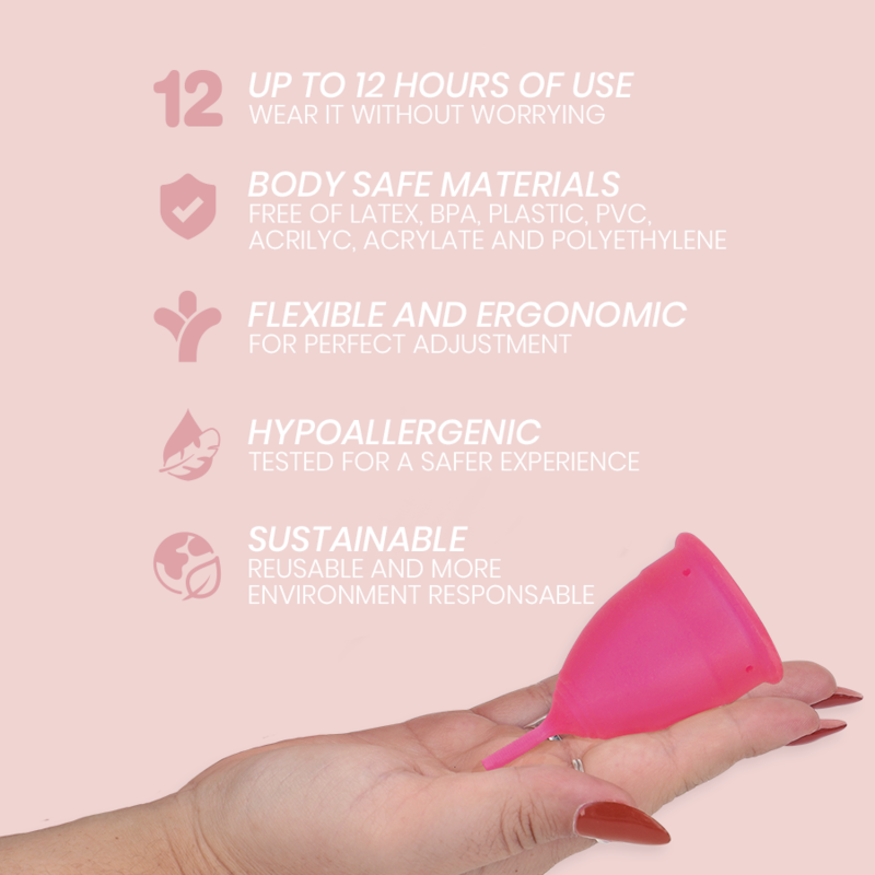 Intimichic - Copa Menstrual Silicona Medica - Talla L