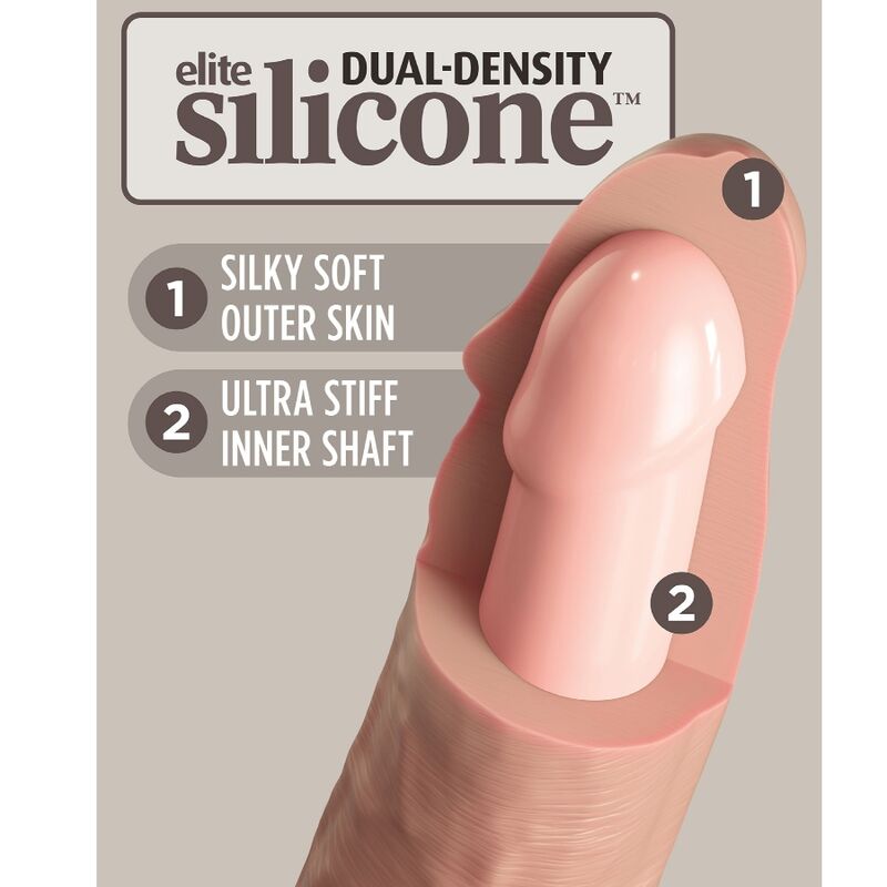 Dildo 6 Inch 2density Vibe Cock - Piel