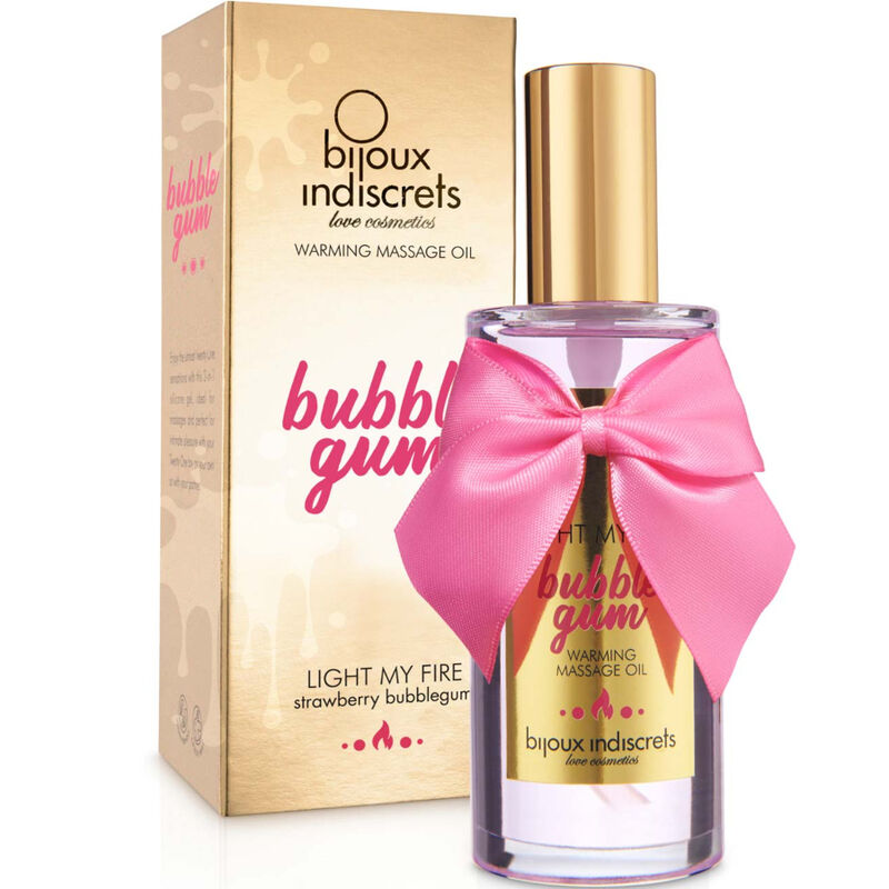 Bijoux Indiscrets - Light My Fire Aceite Masaje Efecto Calor Sabor Chicle