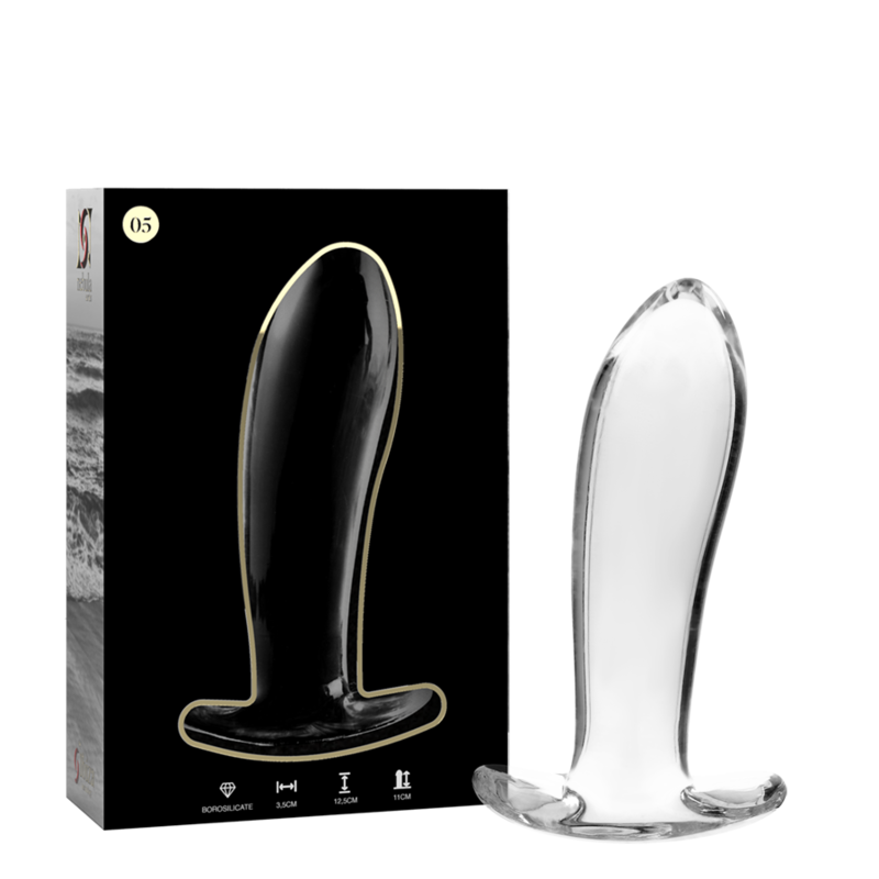 Plug Cristal Nebula Series By Ibiza - Modelo 5 Borosilicato 12.5 X 3.5 Cm Transparente