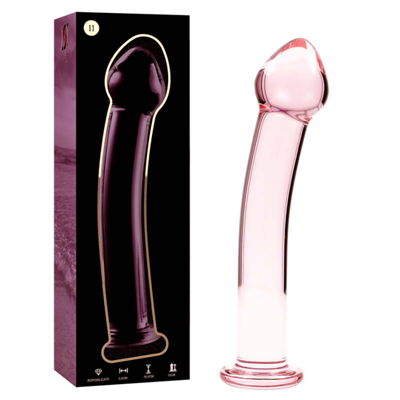 Dildo Cristal Nebula Series By Ibiza - Modelo 11 Borosilicato 16 X 3 Cm Rosa