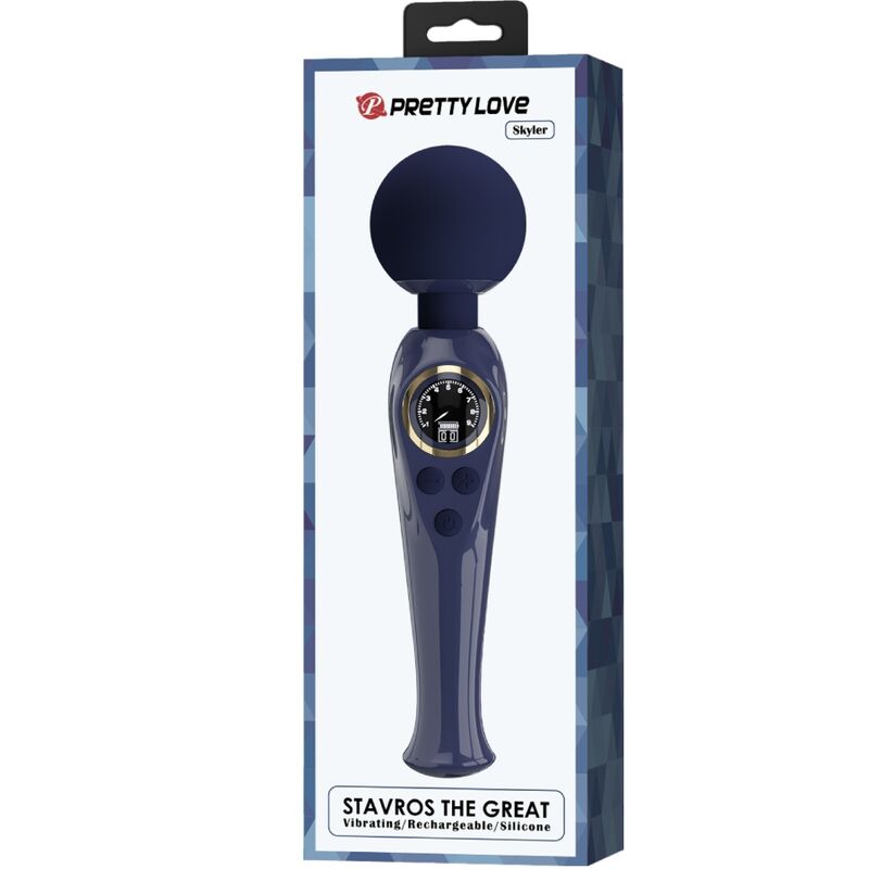 Pretty Love - Skyler Vibrador Wand Azul