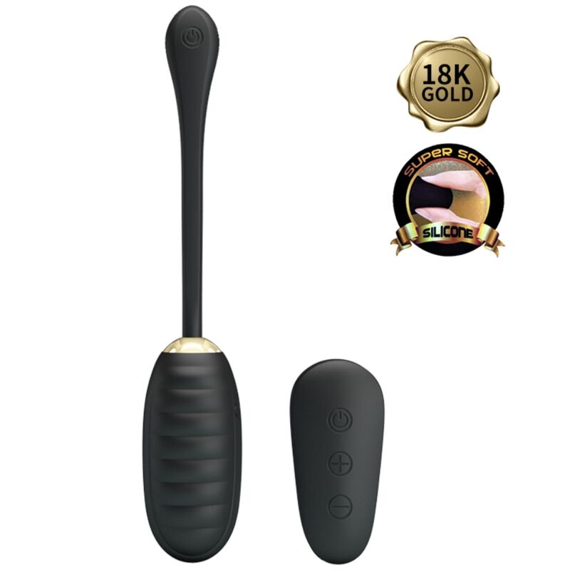 Pretty Love - Doreen Huevo Vibrador De Lujo Recargable Negro Control Remoto
