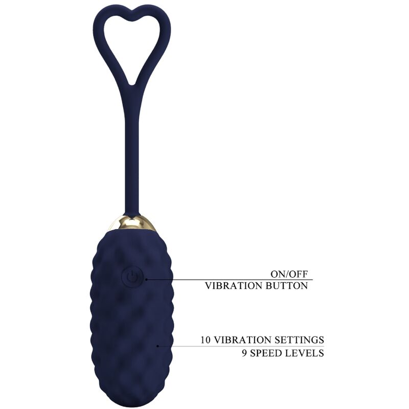 Pretty Love - Vivian Huevo Vibrador Control Remoto Azul