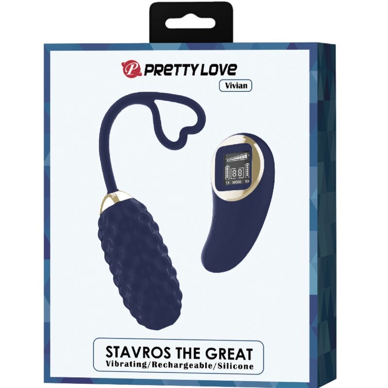 Pretty Love - Vivian Huevo Vibrador Control Remoto Azul