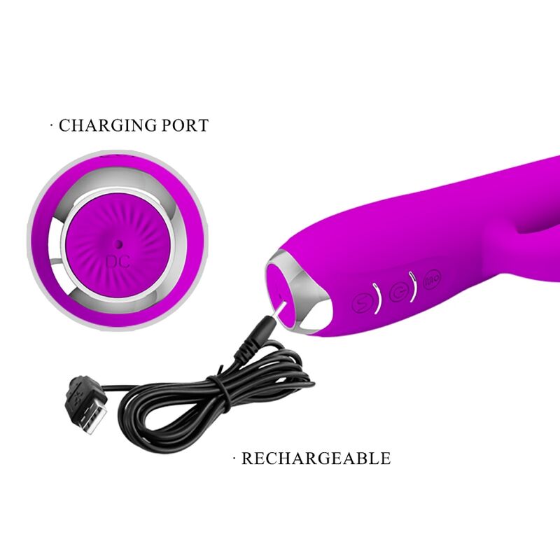 Pretty Love - Gloria Vibrador Conejo Recargable-impermeable Morado