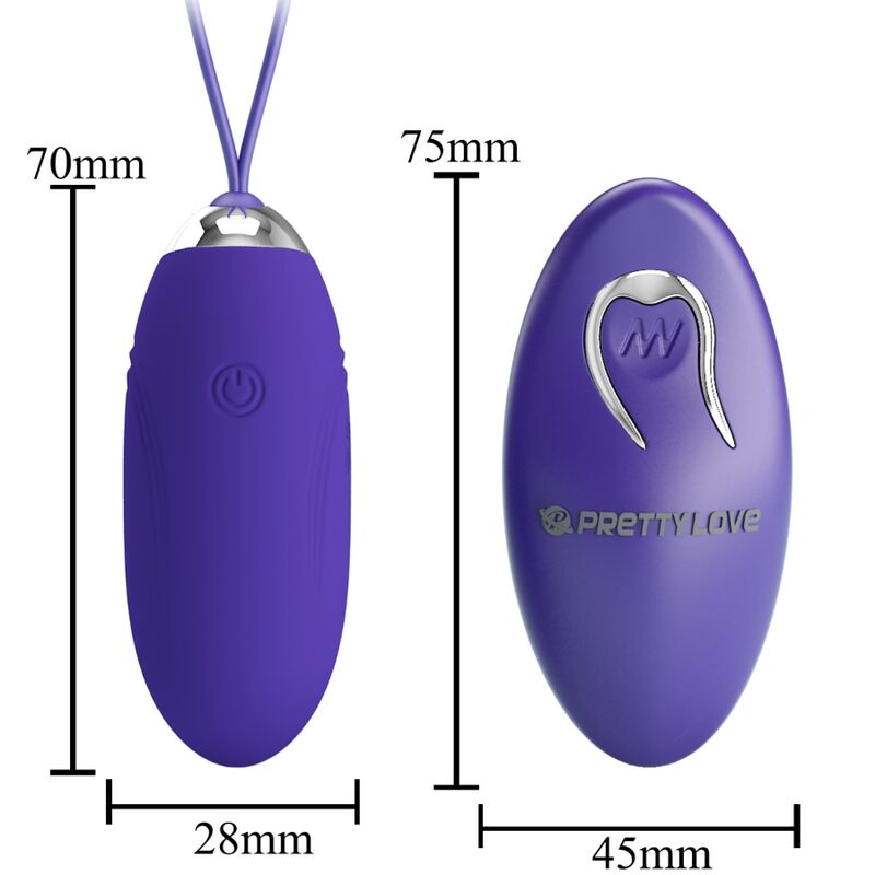 Pretty Love - Jenny Youth Huevo Vibrador Control Remoto Violeta