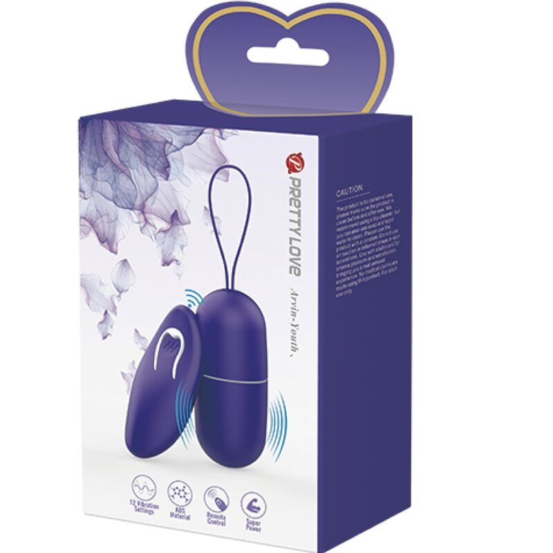 Pretty Love - Arvin Youth Huevo Vibrador Control Remoto Violeta
