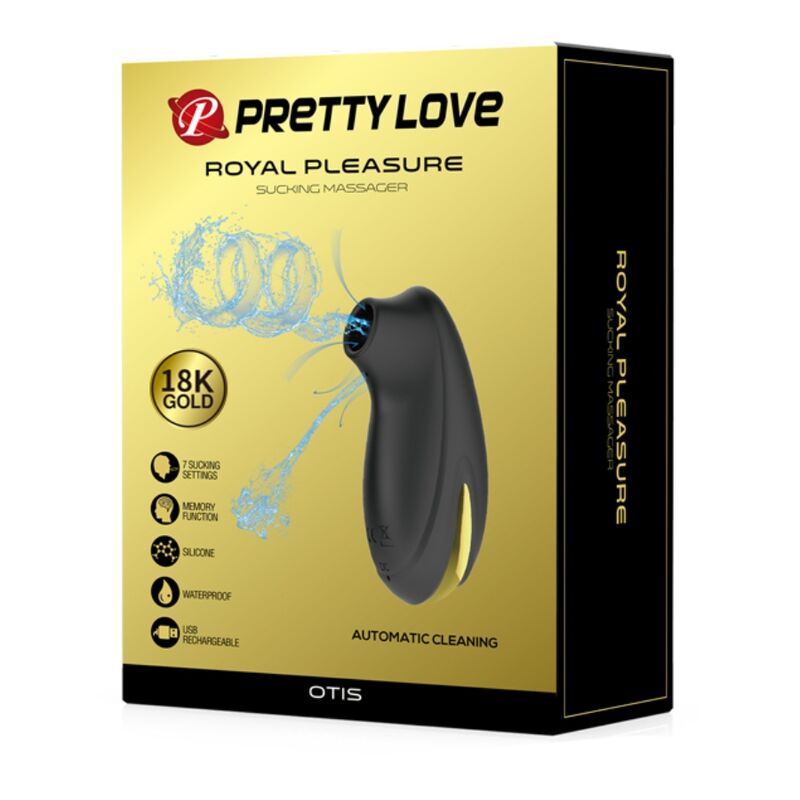 Pretty Love - Succionador-masajeador De Lujo Recargable Negro