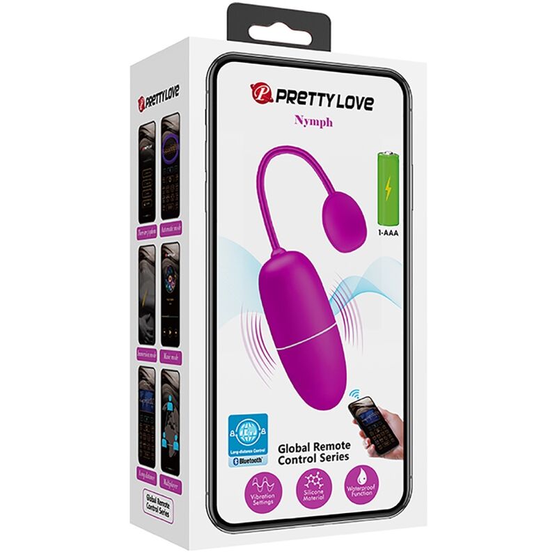Pretty Love - Nymph Huevo Vibrador Controlado Por App Violeta