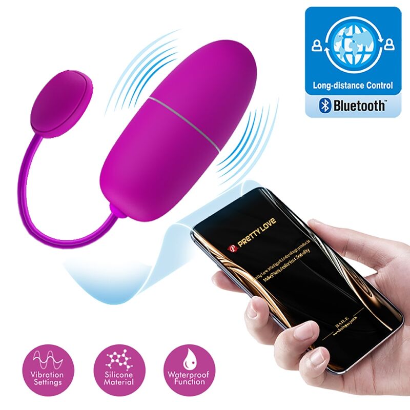 Pretty Love - Nymph Huevo Vibrador Controlado Por App Violeta