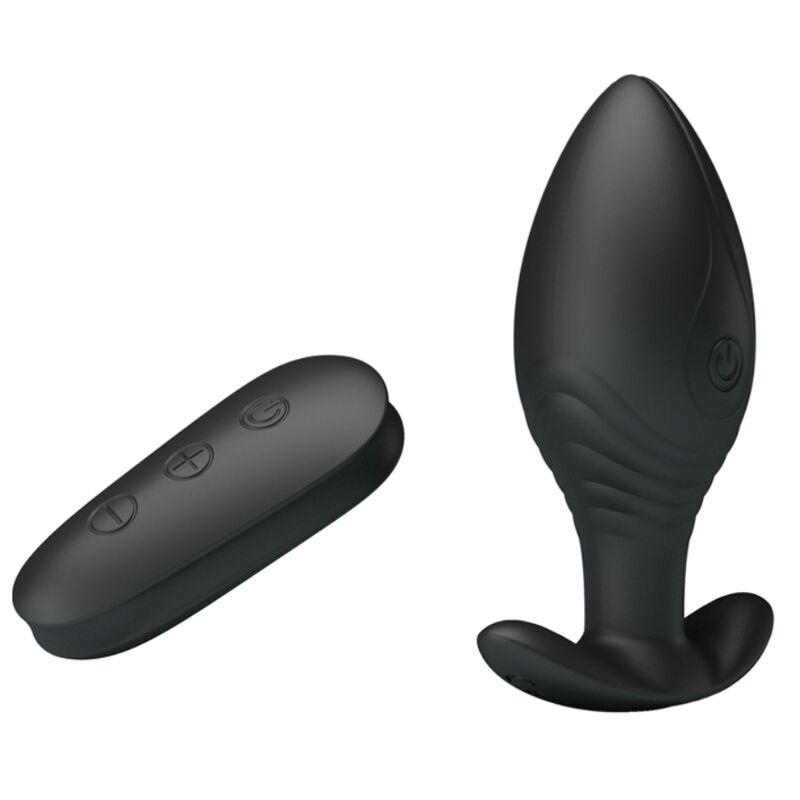 Pretty Love - Regina Plug Anal Vibrador Recargable Negro