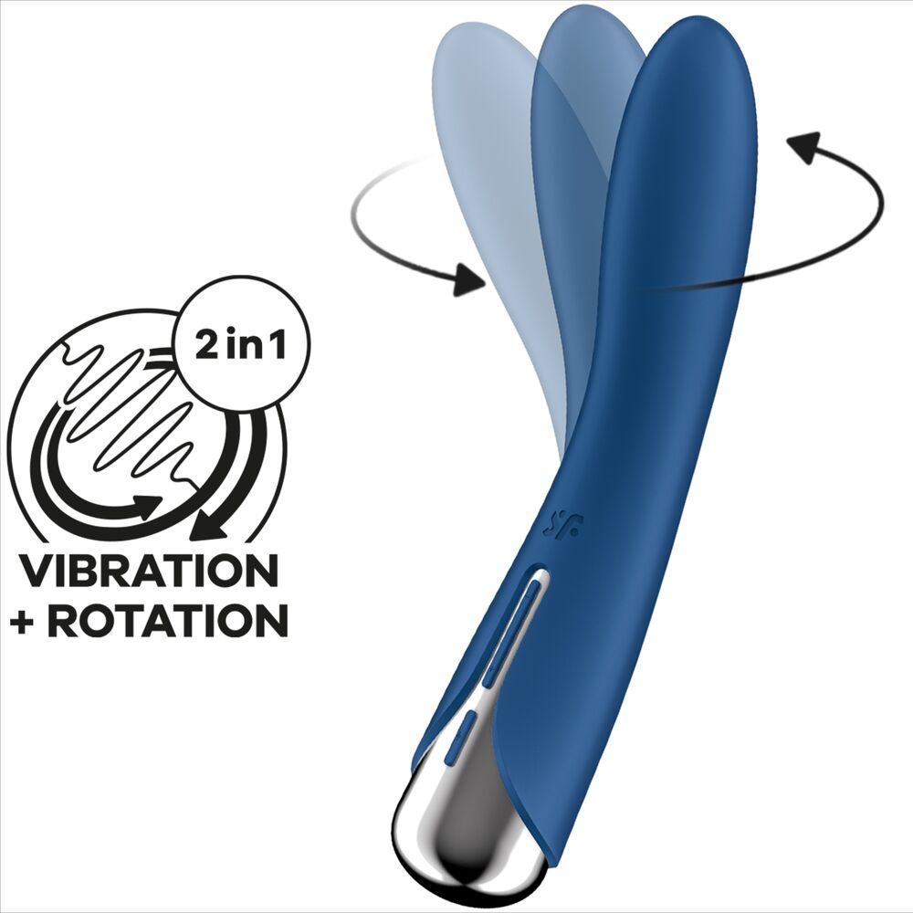 Vibrador Y Rotador Spinning Vibe 1 Azul