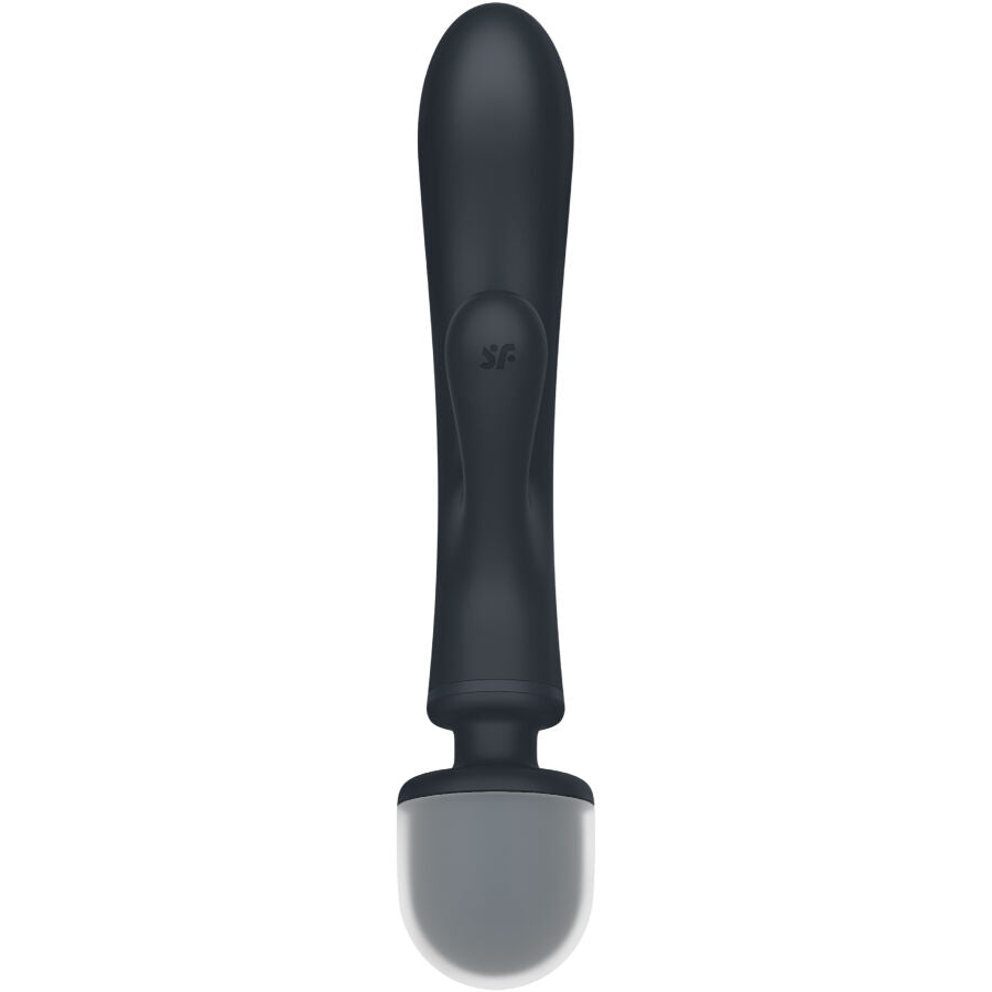 Masajeador Vibrador Satisfyer Triple Lover Rabbit Gris