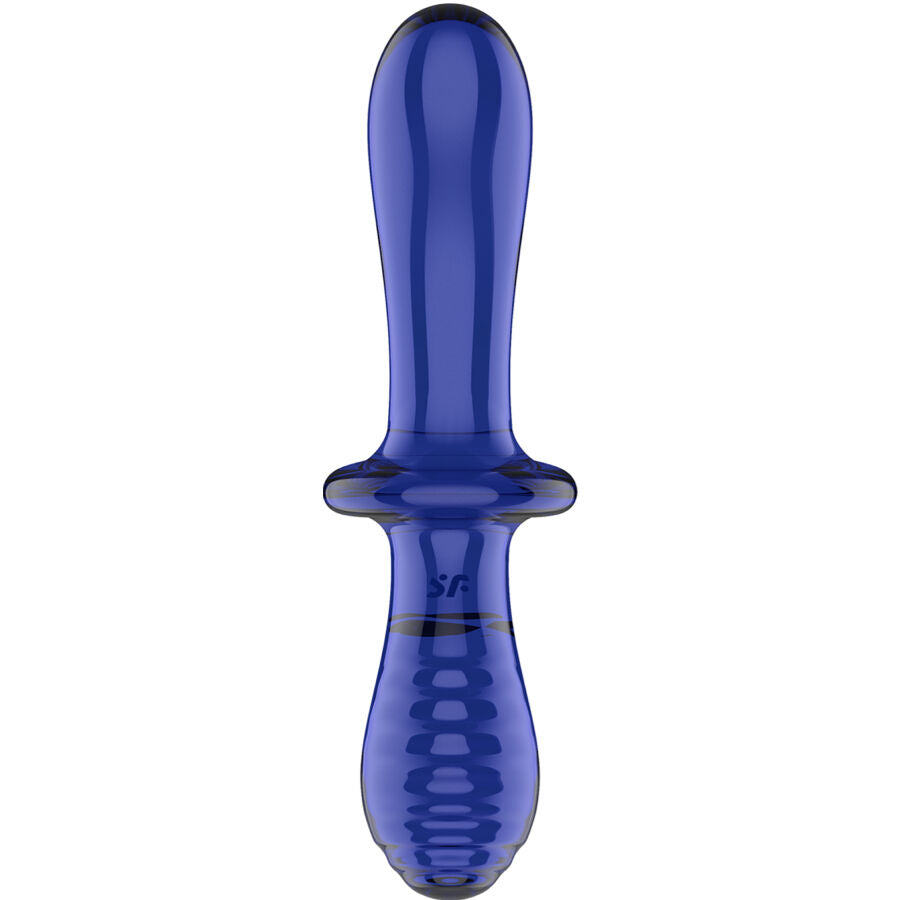 Satisfyer - Double Crystal Dildo Azul