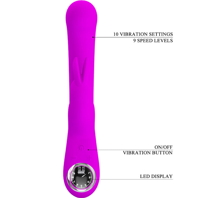 Pretty Love - Lamar Vibrador Rabbit & Punto G Violeta