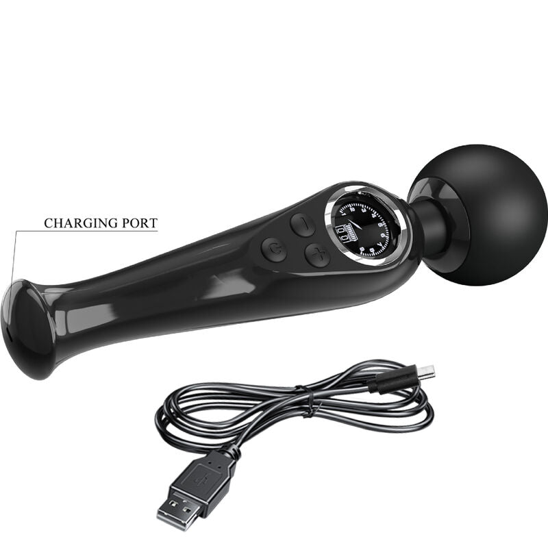 Pretty Love - Skyler Vibrador Wand Negro